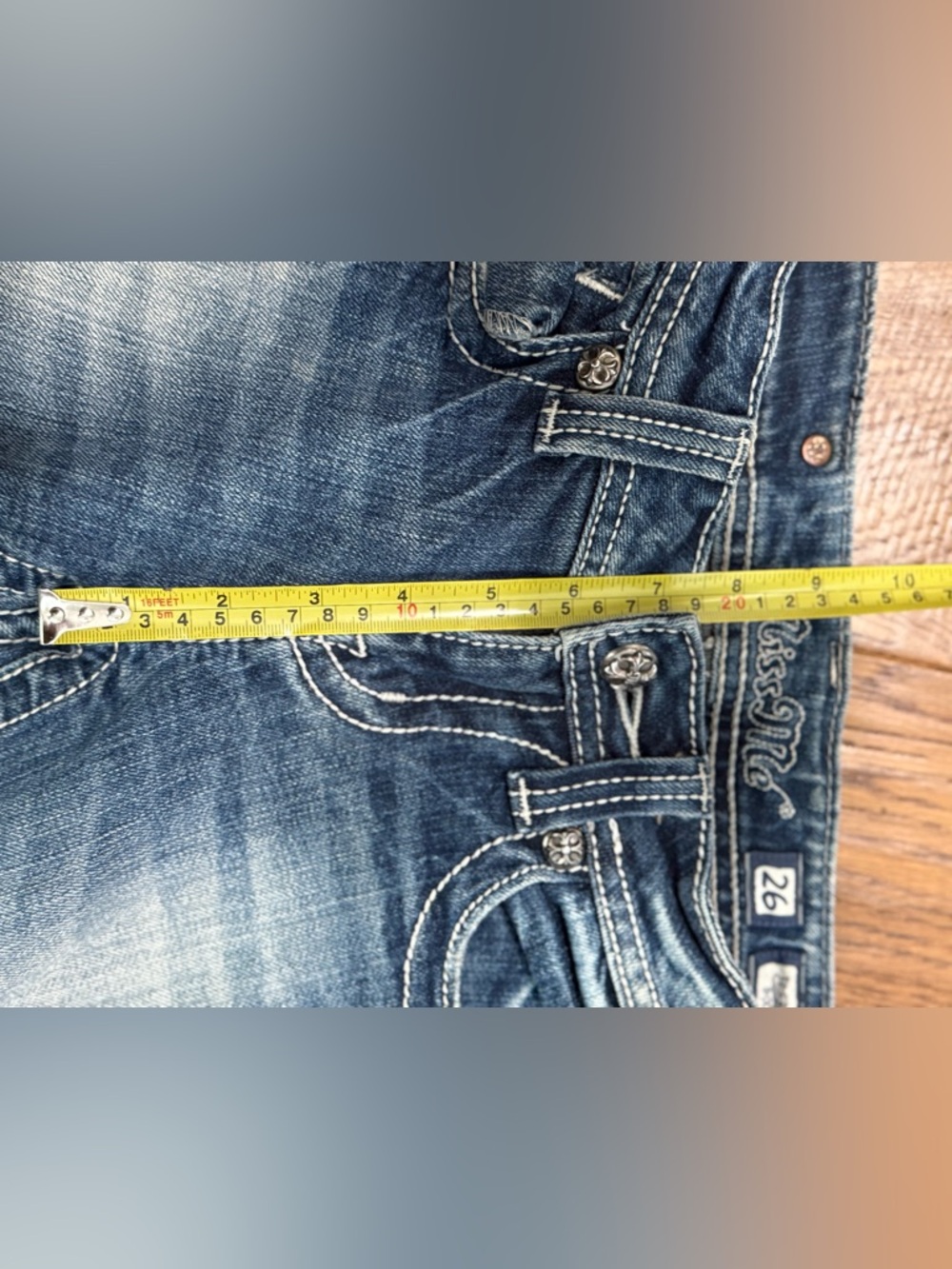 Miss Me Cross Bootcut Jeans 26 - Picture 4 of 14